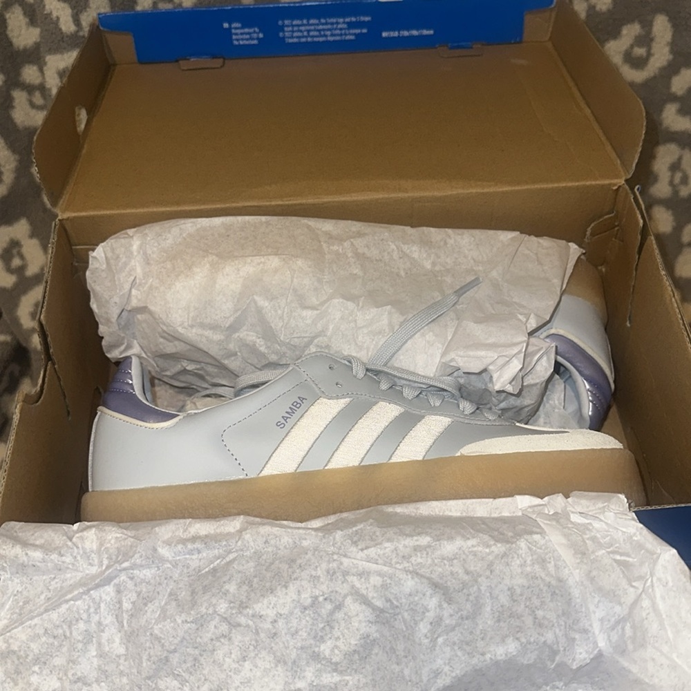 Adidas Women's Sambae Shoes in Halo Blue & Off White 😍 New & Never Worn 😍 - Picture 15 of 17